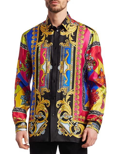 red versace mens shirt|versace collection men shirt sale.